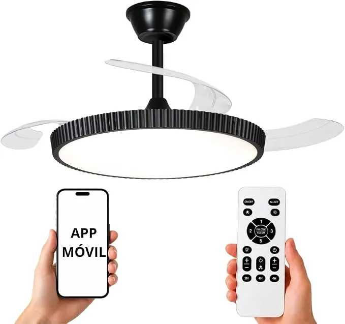 Ventilador de Techo NARVI MANHATTAN 8996 con Luz LED y Mando