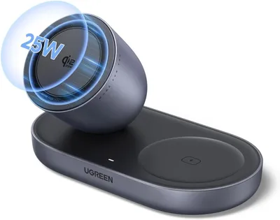 UGREEN Zapix Cargador Inalámbrico 2 en 1 Qi2 25W