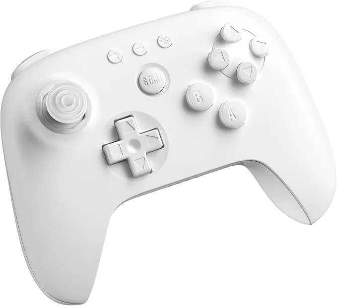 Mando Bluetooth 8Bitdo 64 para Analogue 3D, Switch, Windows y Android (Blanco)