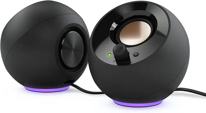 CREATIVE Pebble SE - Altavoces para PC Minimalistas 2.0 USB-C con iluminación RGB