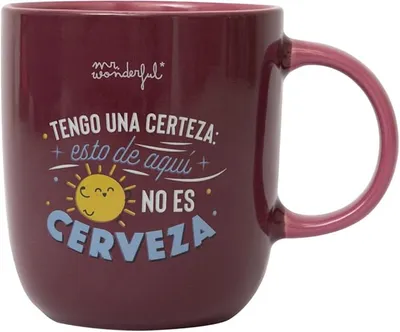 Taza Mr. Wonderful: "Tengo una certeza: esto de aquà no es cerveza"