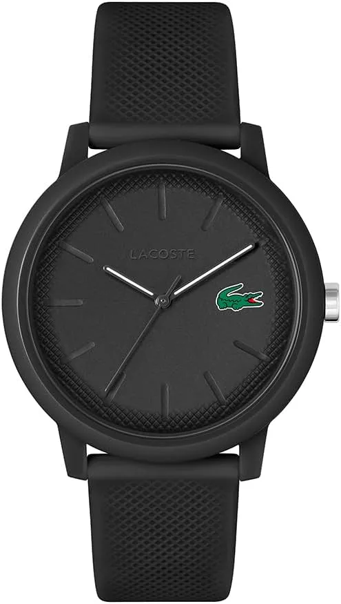 Lacoste Reloj Analógico de Cuarzo para Hombre o Mujer, con una elegante correa de silicona con textura petit piqué