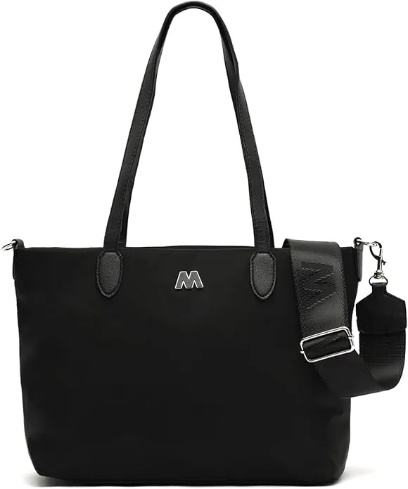 MISAKO - Bolso shopper de nylon con asa bandolera