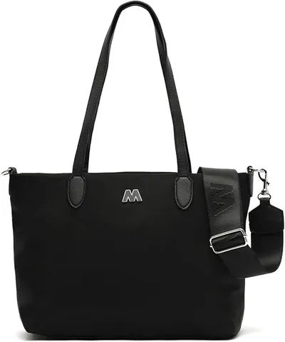 MISAKO - Bolso shopper de nylon con asa bandolera
