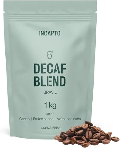 Incapto Café Descafeinado de Especialidad en Grano 1kg
