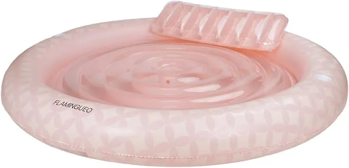 FLAMINGUEO - Colchoneta Redonda Piscina - Tanning Pool Hinchable