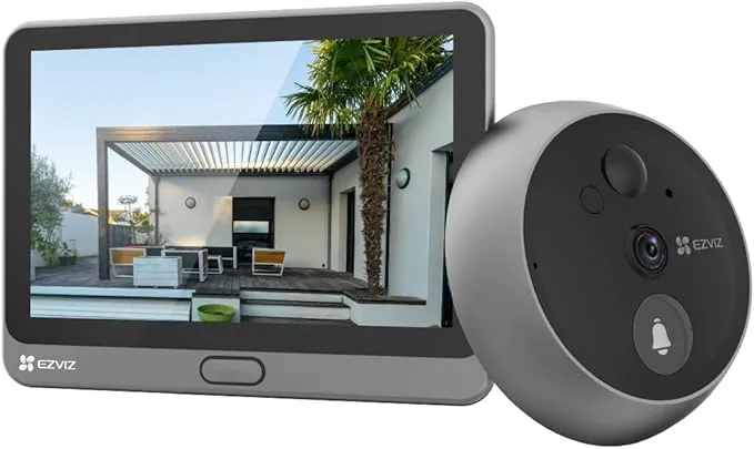 Mirilla Digital EZVIZ CP4 con Pantalla Táctil y Cámara Inalámbrica
