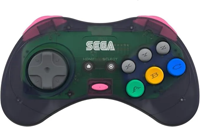 RETRO-BIT GAMEPAD Sega SATURN 2.4Ghz - Mando Inalámbrico para Múltiples Plataformas