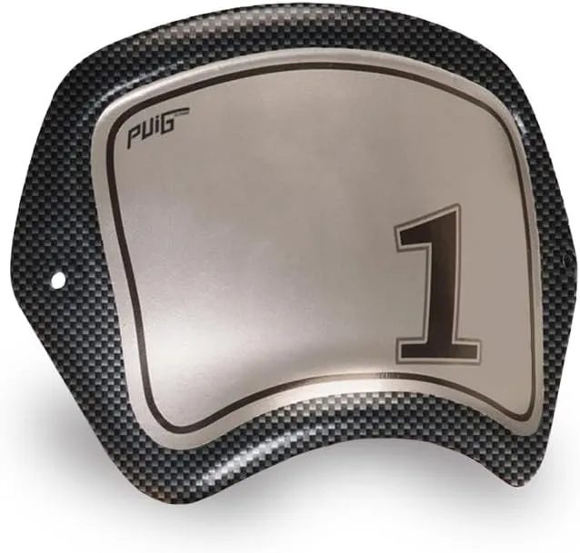 Puig Placa Frontal ABS Retro Carbono