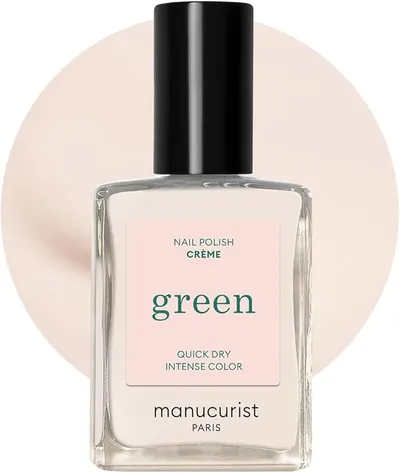 Manucurist Green Esmalte de Uñas Crème Blanco Roto - Secado Rápido y Duradero