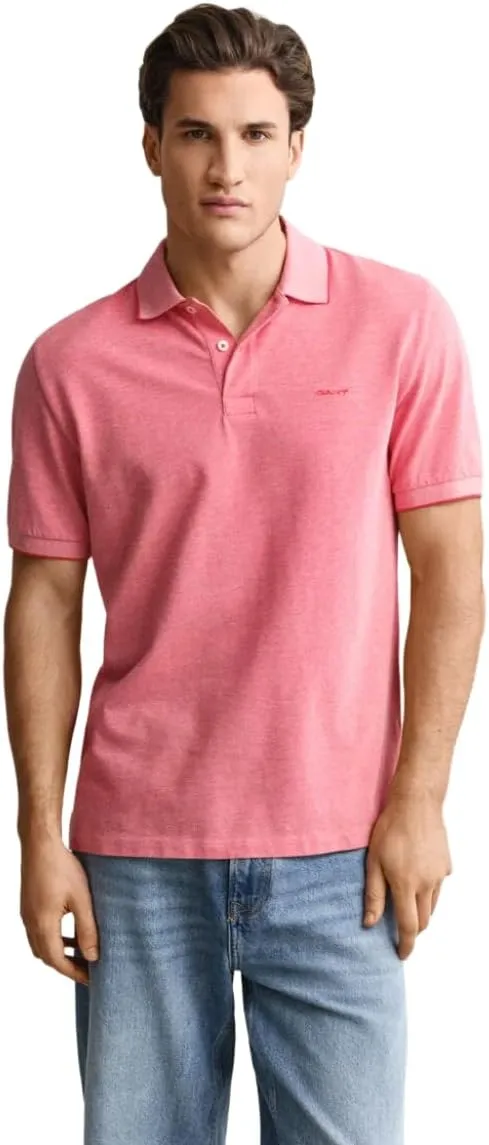 GANT Polo Hombre Rosa Rojo Talla L