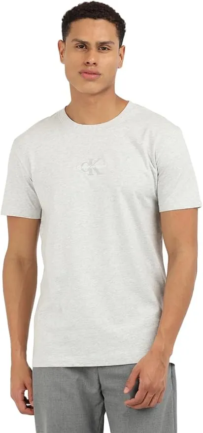 Calvin Klein Camiseta de Manga Corta Hombre Monologo Cuello Redondo