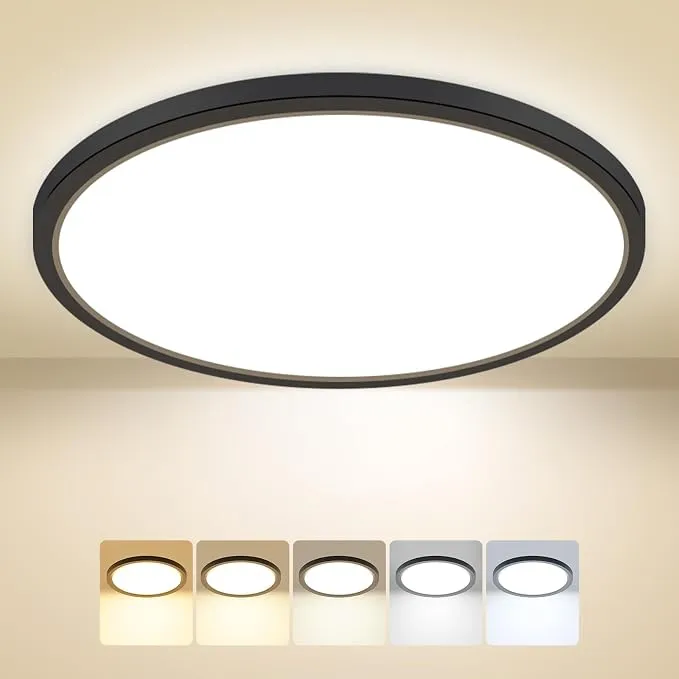 Peasur Plafon Led Techo Baño Redondo 24W Regulable Color, 30cm