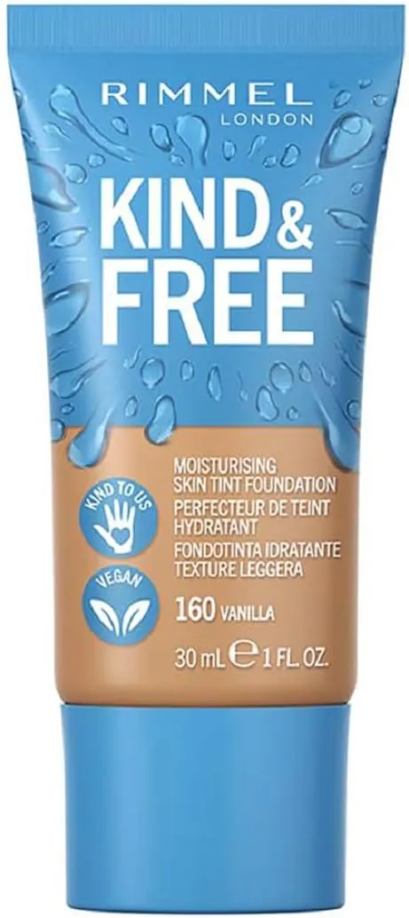 Rimmel Kind & Free Base de Maquillaje, Tono 160 Vanilla, 30 ml