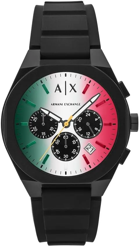 Armani Exchange Reloj Cronógrafo de Cuarzo para Hombre con Correa de Poliuretano