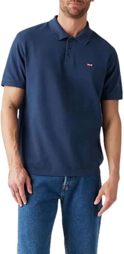 Levi's Housemark Polo Camiseta, Dress Blues D, M Hombre