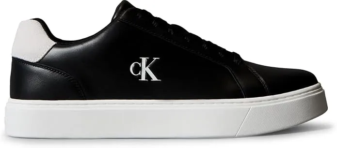 Zapatillas Calvin Klein Classic Laceup de Piel Hombre - Negras