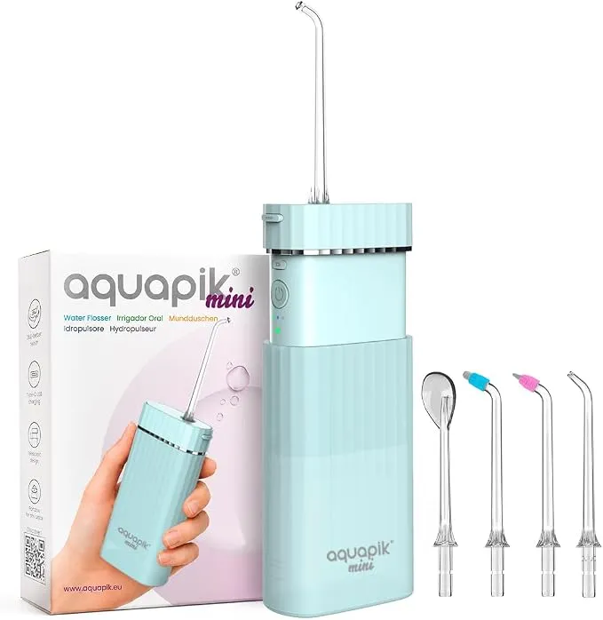 Irrigador Dental Portátil Aquapik Mini - Limpieza Profunda en Cualquier Lugar