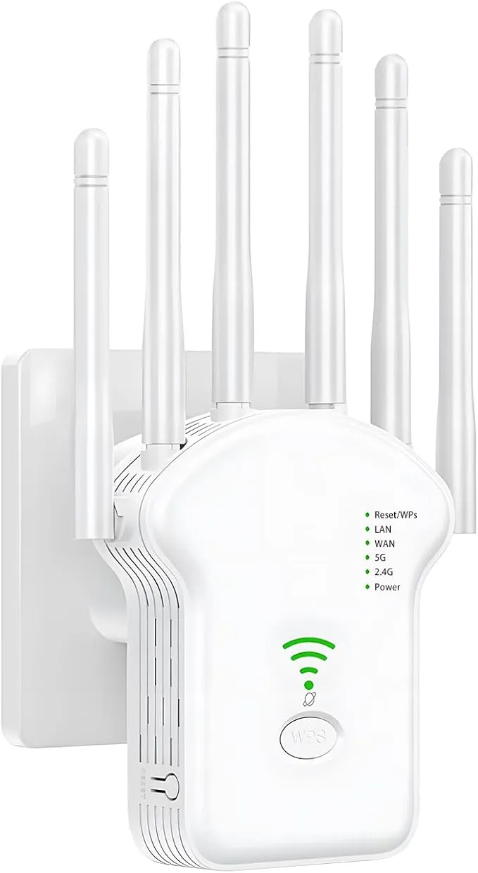 Repetidor WiFi Unipampa 1200Mbps Doble Banda para Ampliar Señal