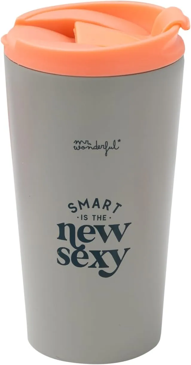 Mr. Wonderful Taza Térmica Take Away Smart is the New Sexy - 370 ml