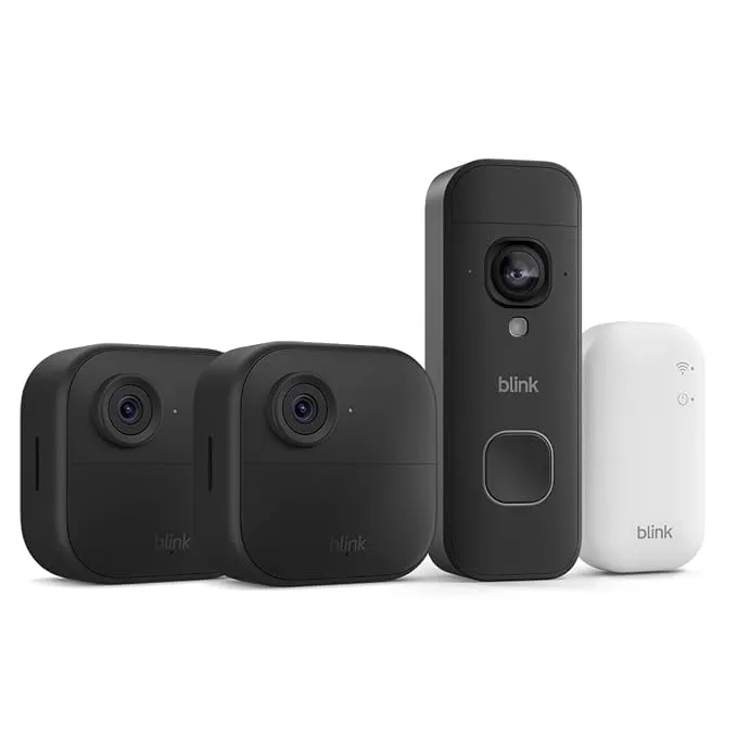 Blink Outdoor 4 + Videotimbre 2K+ con Pilas (Última Generación) - Negro