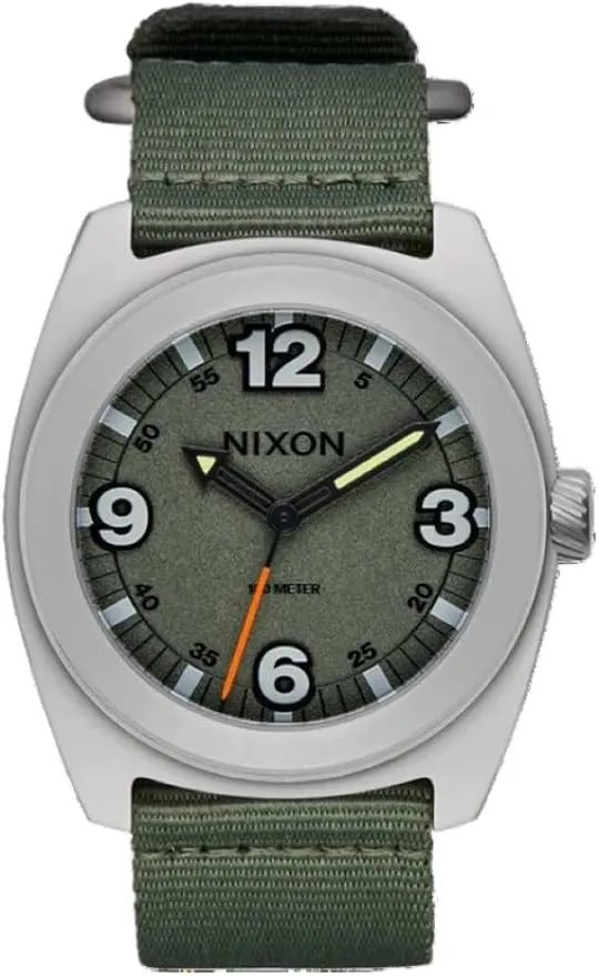 Reloj Nixon A1447535000 Hombre Correa Acero Resistente al Agua Diseño Verde