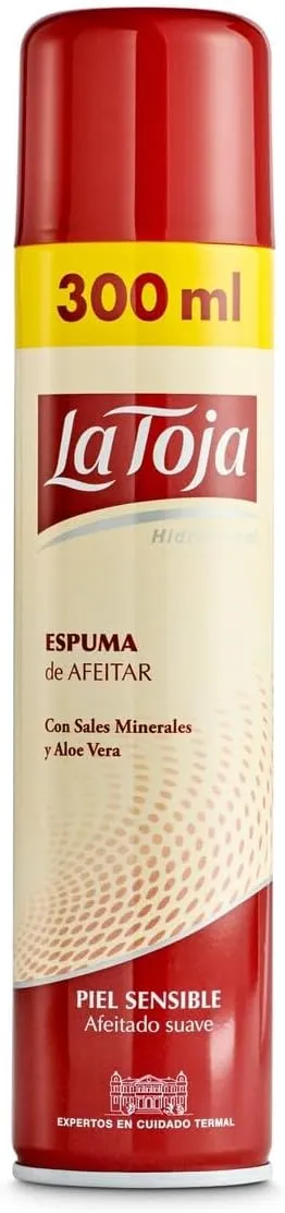 La Toja Espuma de Afeitado Sensible con Aloe Vera y Sales Minerales, 300 ml