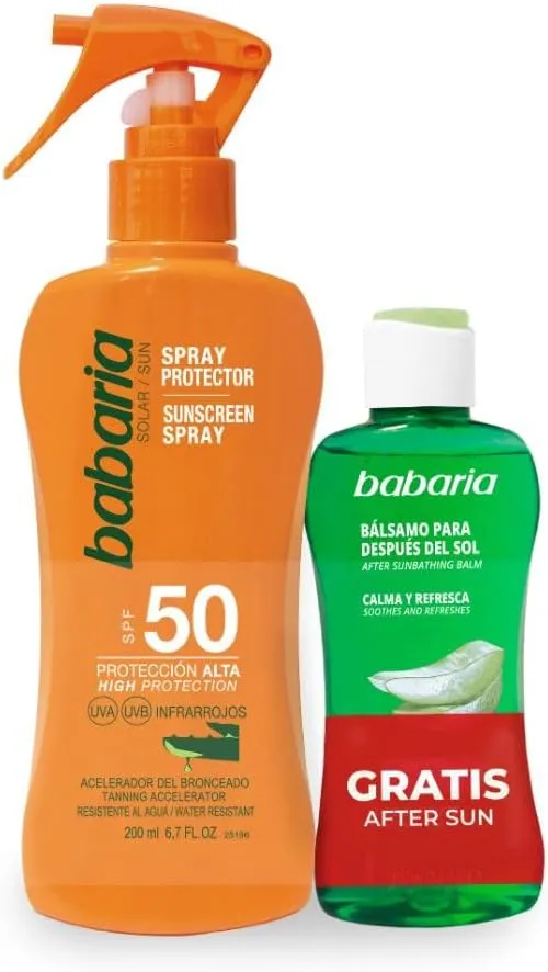 Babaria - Protector Solar 50 en Spray + After sun