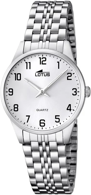 LOTUS Reloj Mujer Analógico de Acero Inoxidable 316l Plateado