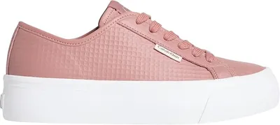 Calvin Klein Vulc Flatf Lace Up Text LTH HW0HW02972 - Zapatos Bajos para Mujer