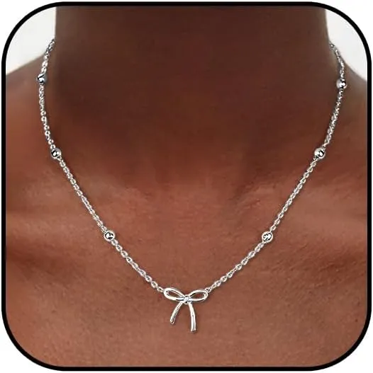 NELYTIYA Collar Plata Lazo Colgante con 50% Dto.