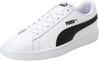 PUMA Smash V2 L, Zapatillas de Deporte Unisex adulto, Puma White-Puma Black, 44.5 EU