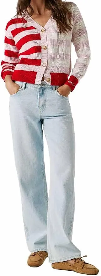 Jeans Pepe Jeans Loose St MW Hazel para Mujer - Corte Holgado y Algodón