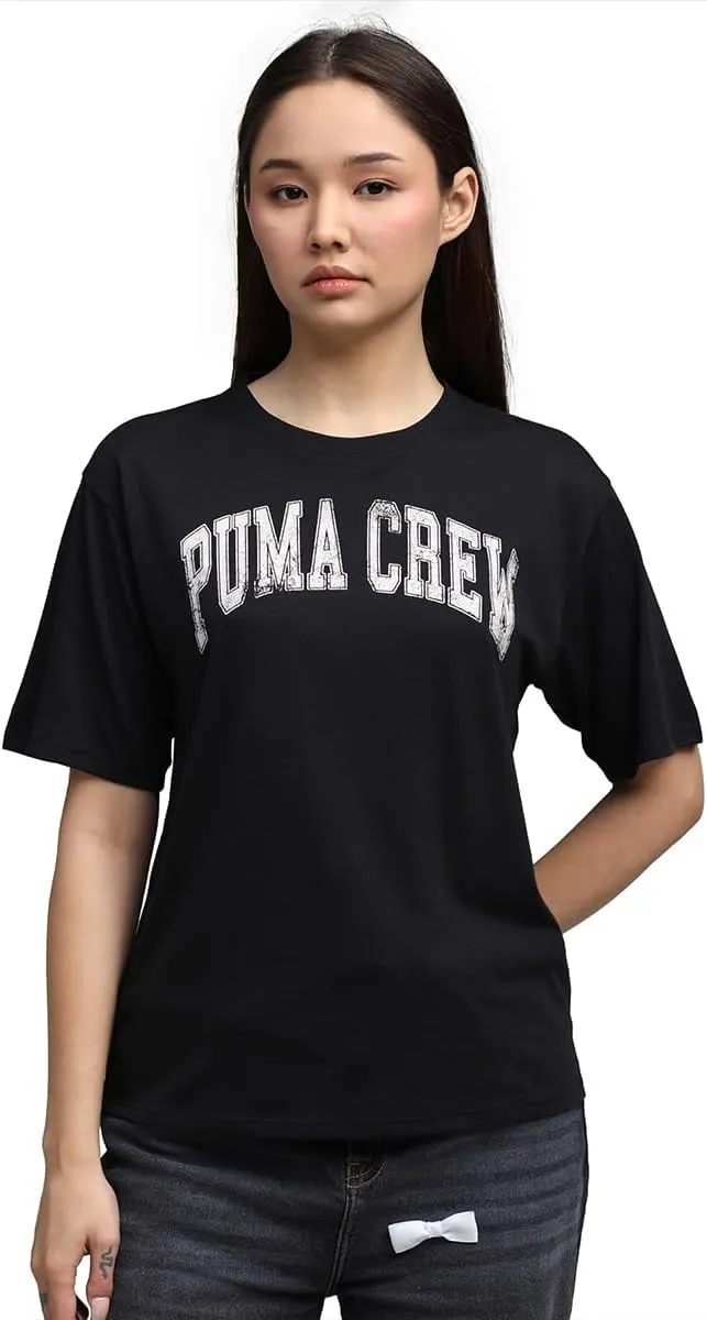 PUMA Camiseta Unisex W Crew Graphic (Paquete de 1)