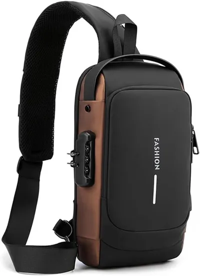 MOANATURA Bolso Bandolera Hombre con USB y Bloqueo de Contraseña