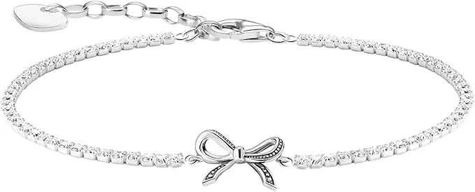 Pulsera de lazo con piedras blancas Thomas Sabo