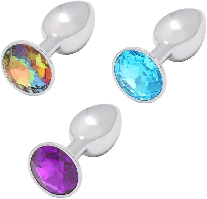 Pack 3 Plugs Acero Inoxidable