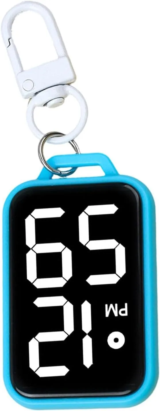 Reloj Digital de Bolsillo Silencioso con Pantalla Clara
