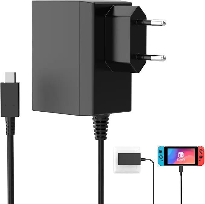 Cargador Rápido Etssembo para Nintendo Switch con USB-C