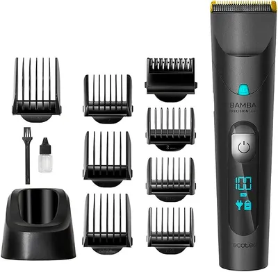 Cecotec Cortapelos Bamba PrecisionCare Wet&Dry con Batería de Litio y 8 Peines