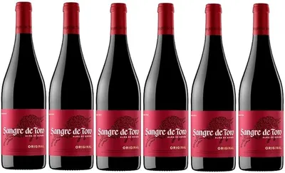 Sangre de Toro Vino Tinto - Pack 6 Botellas (75 cl cada una)
