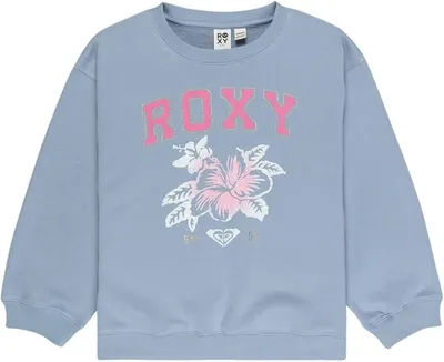 Roxy Sudadera de Forro Polar para niña, Color Azul, Talla 4