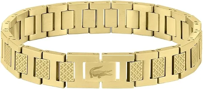 Brazalete de eslabón metálico Lacoste para hombre