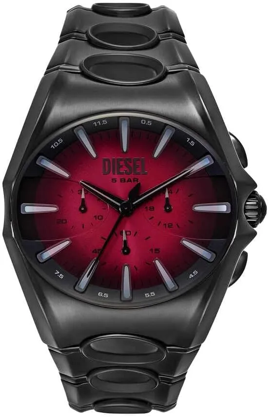 Diesel D Curve Reloj Hombre Cronógrafo Cuarzo Acero/Cuero/Silicona