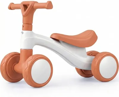 Edibaby Triciclo Bebé 1 Año Correpasillos Ligero Primera Bicicleta de Equilibrio Bici sin Pedales Juguete Niño 1-2 Años Regalo (Marrón)