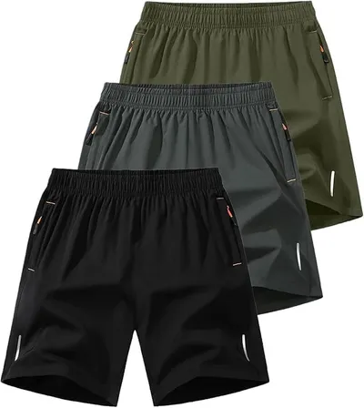 Paquete de 3 pantalones cortos deportivos para hombre