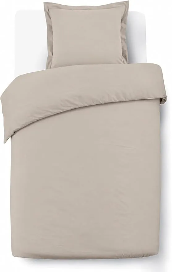 Pack Juego de Cama Individual Visón 100% Algodón Suave y Duradero
