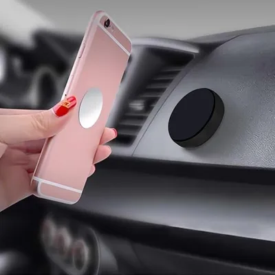 Mini imán universal para coche, soporte magnético de metal para teléfono