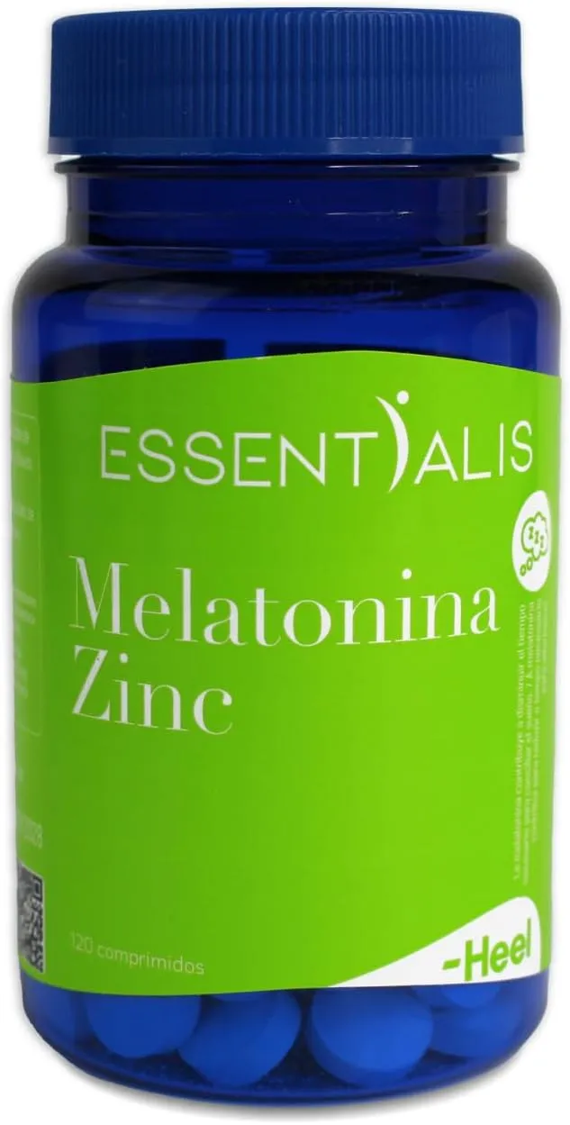 Melatonina Essentialis con Zinc para Dormir Rápido - Pack 120 Comprimidos Veganos