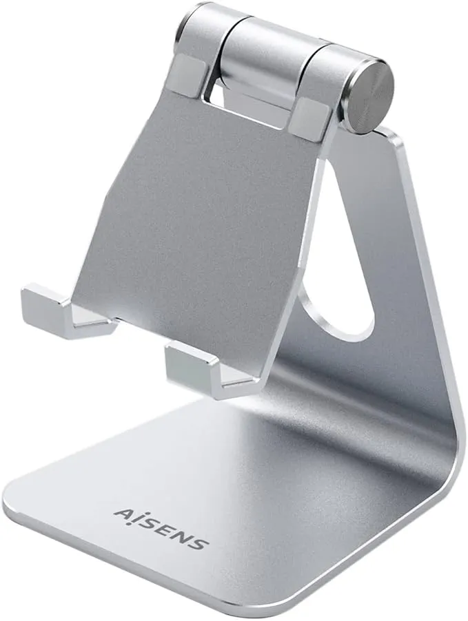 AISENS MS1PM-081 Soporte TAMAÑO M DE SOBREMESA Ajustable para TELEFONO/Tablet
